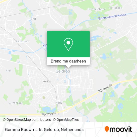 Gamma Bouwmarkt Geldrop kaart