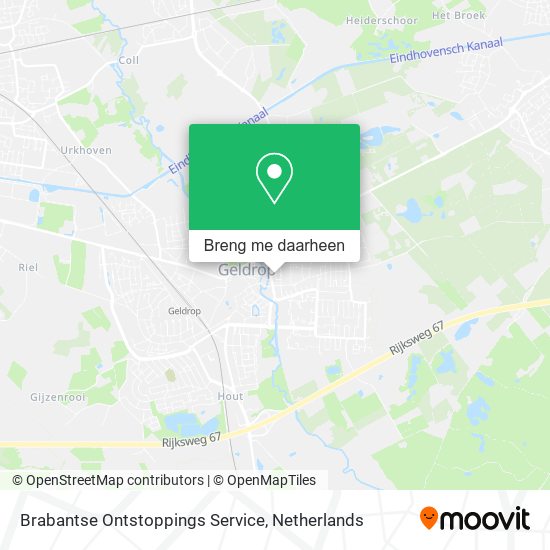 Brabantse Ontstoppings Service kaart