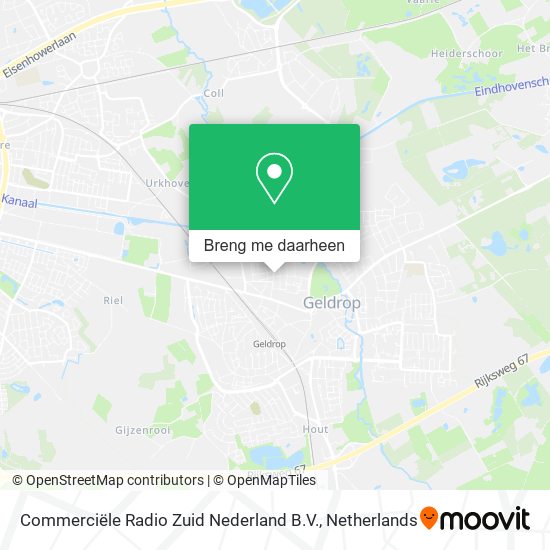 Commerciële Radio Zuid Nederland B.V. kaart