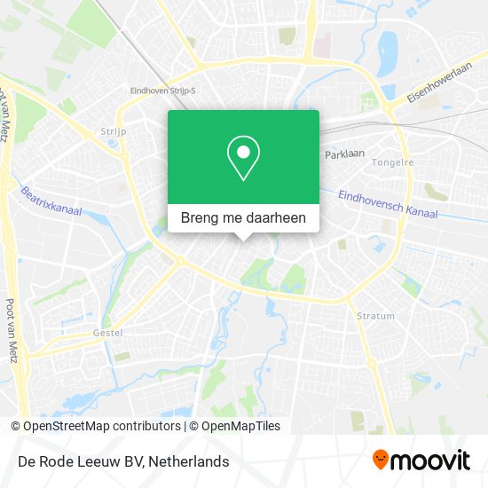 De Rode Leeuw BV kaart