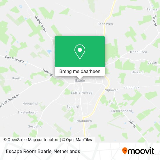 Escape Room Baarle kaart