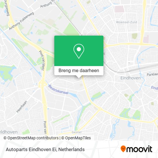 Autoparts Eindhoven Ei kaart