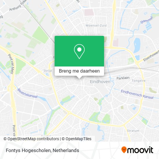 Fontys Hogescholen kaart