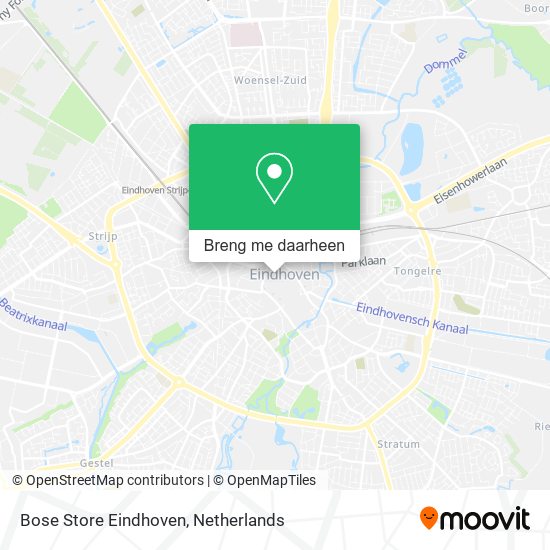 Bose Store Eindhoven kaart