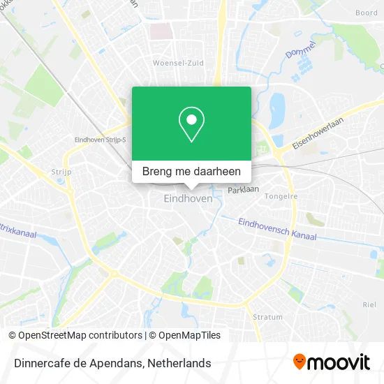 Dinnercafe de Apendans kaart