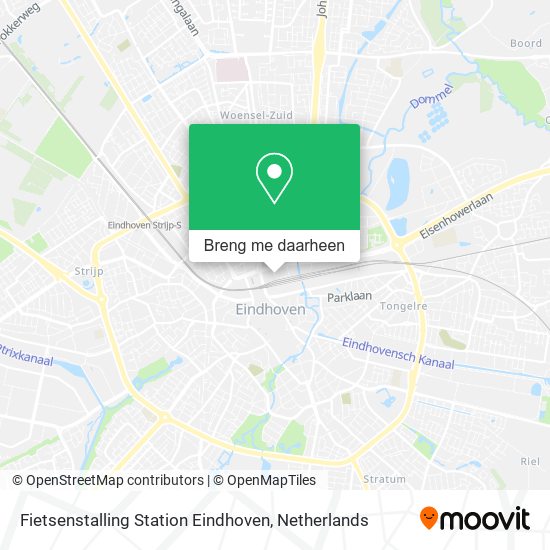 Fietsenstalling Station Eindhoven kaart
