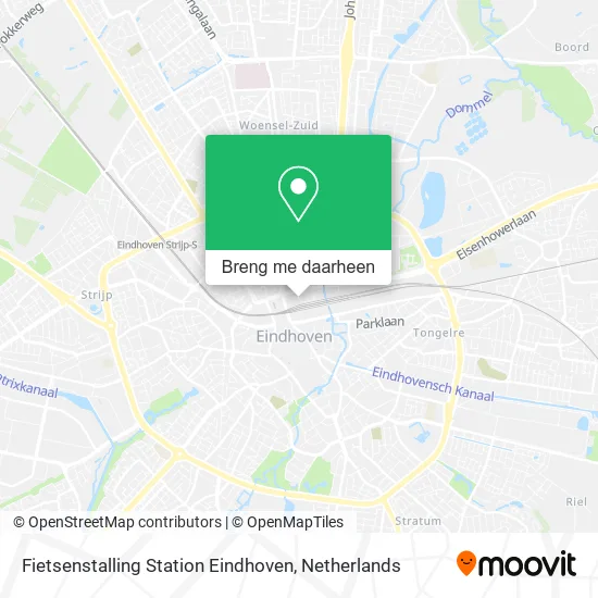 Fietsenstalling Station Eindhoven kaart