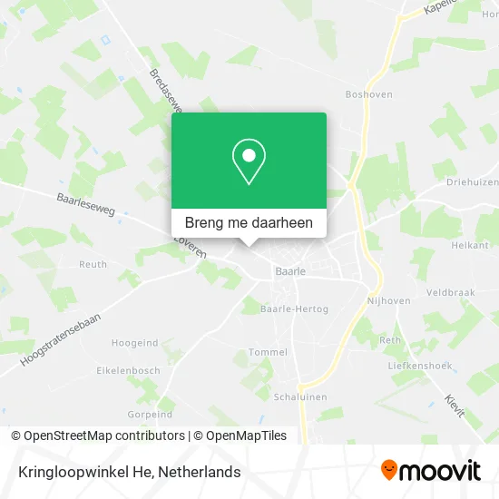 Kringloopwinkel He kaart