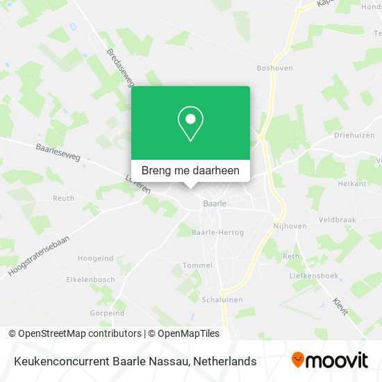 Keukenconcurrent Baarle Nassau kaart