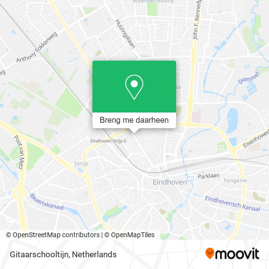 Gitaarschooltijn kaart