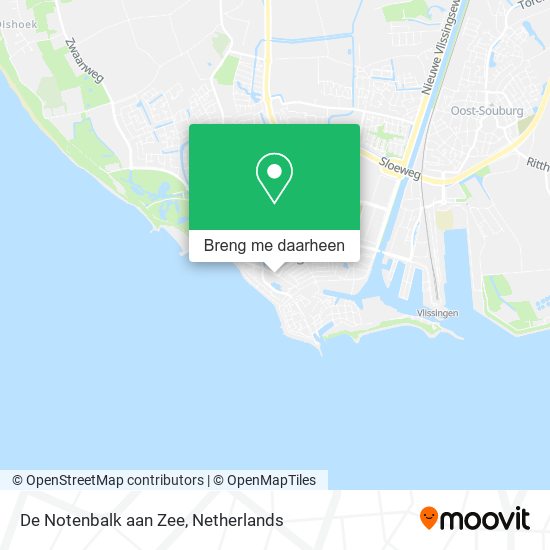 De Notenbalk aan Zee kaart