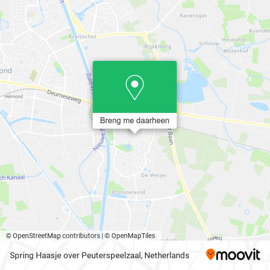 Spring Haasje over Peuterspeelzaal kaart