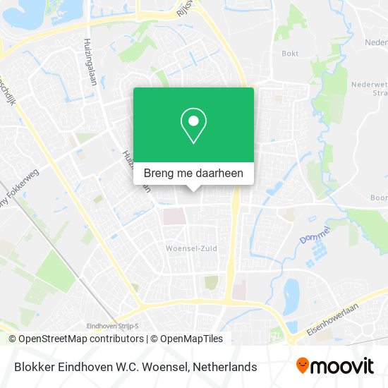 Blokker Eindhoven W.C. Woensel kaart