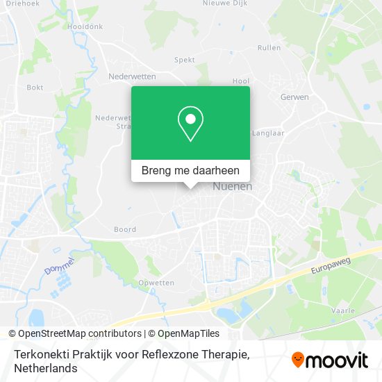 Terkonekti Praktijk voor Reflexzone Therapie kaart