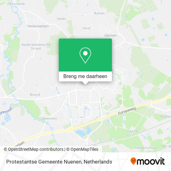 Protestantse Gemeente Nuenen kaart