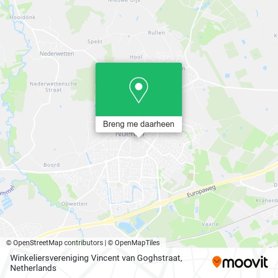 Winkeliersvereniging Vincent van Goghstraat kaart