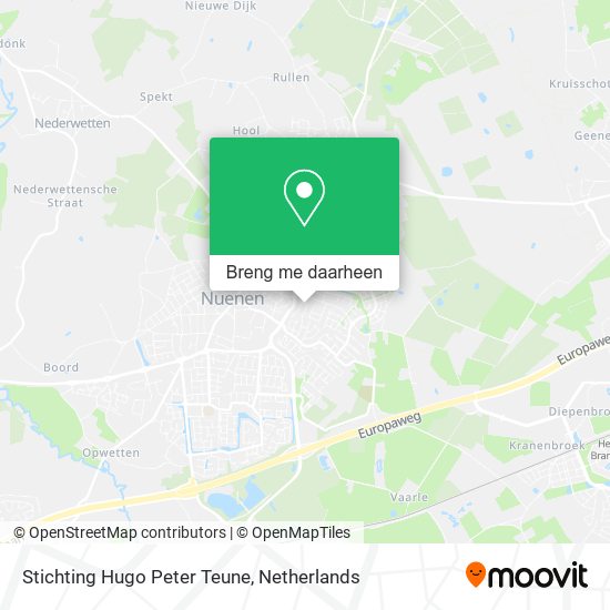 Stichting Hugo Peter Teune kaart