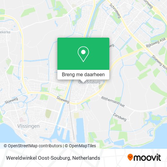 Wereldwinkel Oost-Souburg kaart