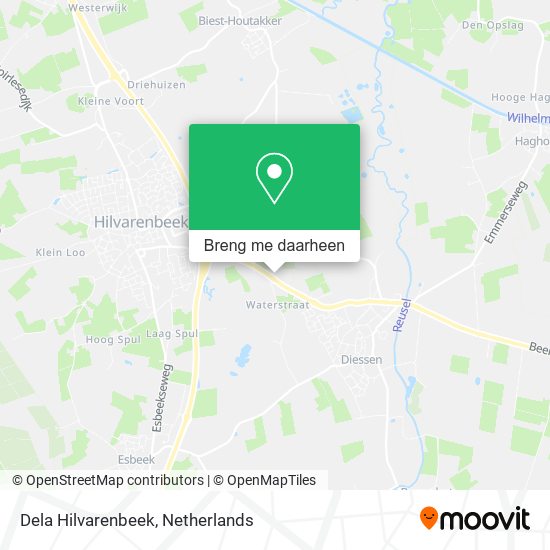 Dela Hilvarenbeek kaart