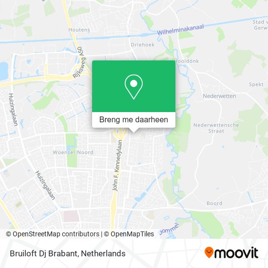 Bruiloft Dj Brabant kaart