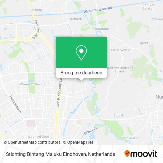 Stichting Bintang Maluku Eindhoven kaart