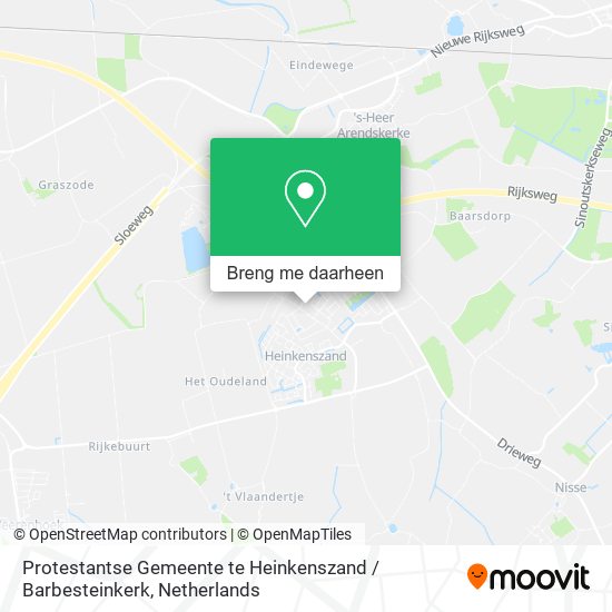 Protestantse Gemeente te Heinkenszand / Barbesteinkerk kaart