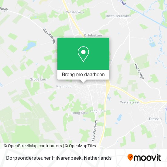 Dorpsondersteuner Hilvarenbeek kaart