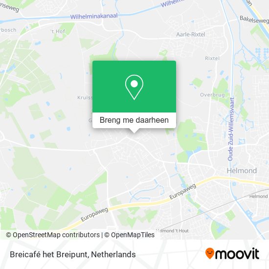 Breicafé het Breipunt kaart