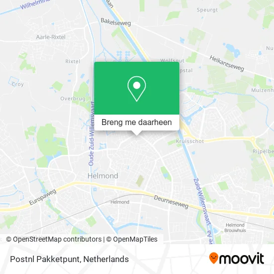 Postnl Pakketpunt kaart