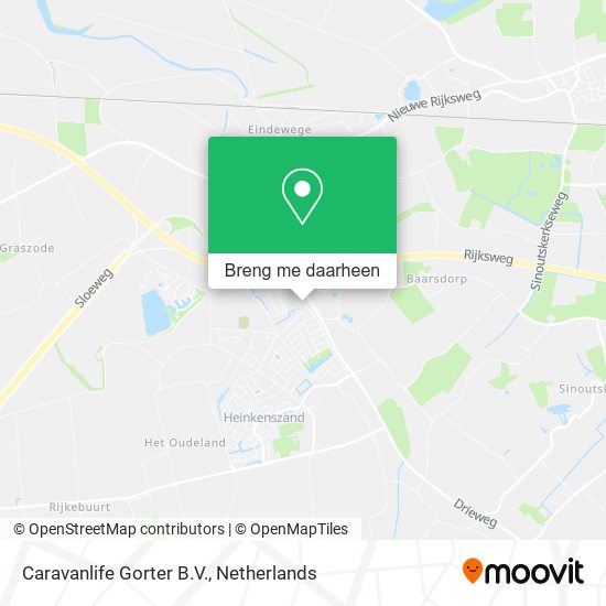 Caravanlife Gorter B.V. kaart