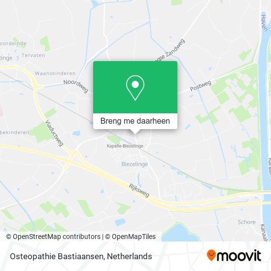 Osteopathie Bastiaansen kaart