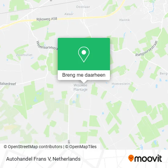 Autohandel Frans V kaart