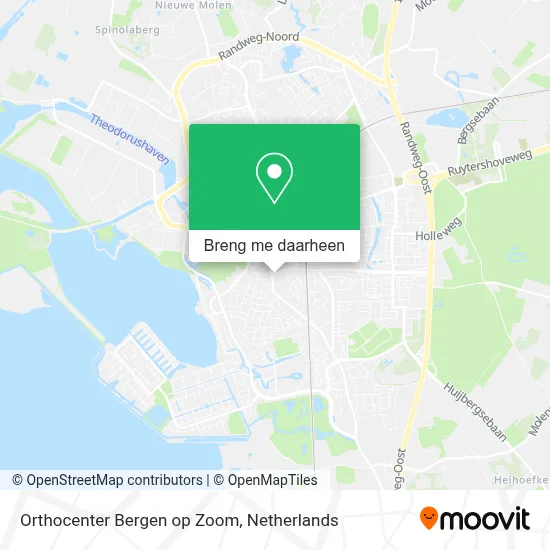 Orthocenter Bergen op Zoom kaart