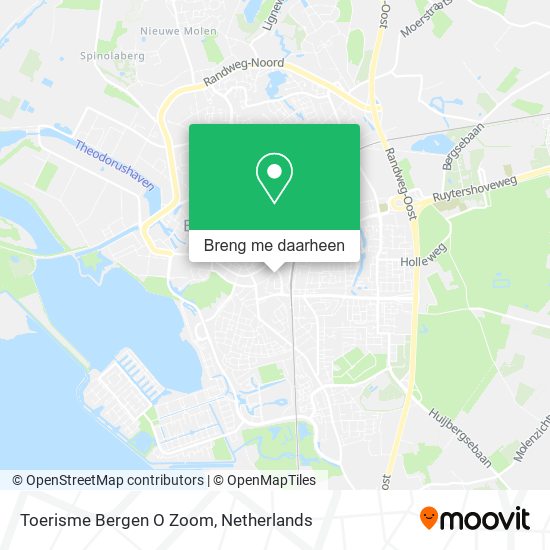 Toerisme Bergen O Zoom kaart