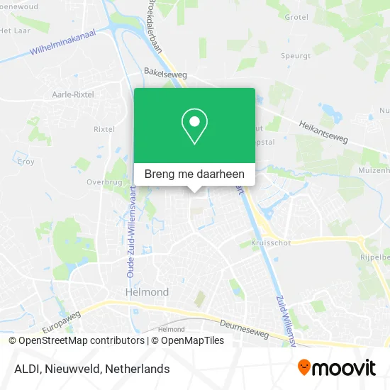 ALDI, Nieuwveld kaart