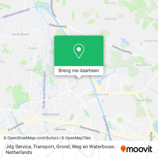 Jdg Service, Transport, Grond, Weg en Waterbouw kaart