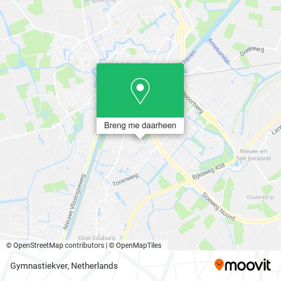 Gymnastiekver kaart