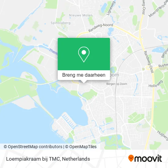 Loempiakraam bij TMC kaart