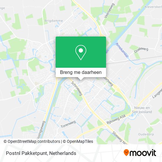 Postnl Pakketpunt kaart