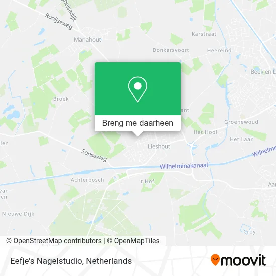 Eefje's Nagelstudio kaart