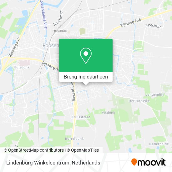 Lindenburg Winkelcentrum kaart