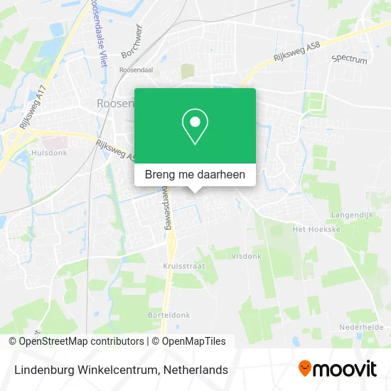 Lindenburg Winkelcentrum kaart