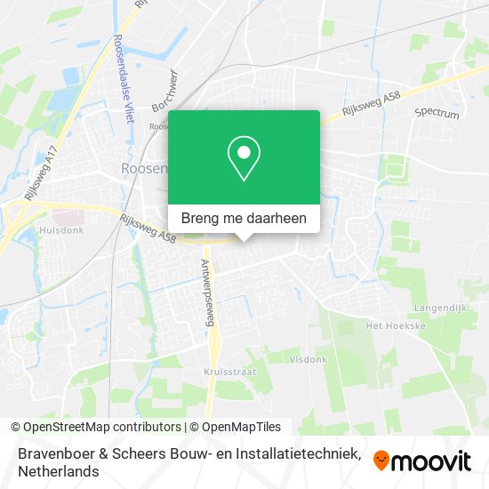 Bravenboer & Scheers Bouw- en Installatietechniek kaart