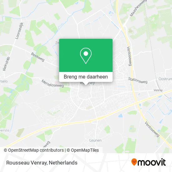 Rousseau Venray kaart