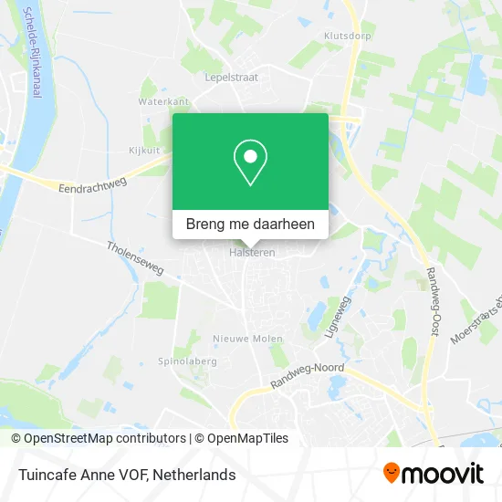 Tuincafe Anne VOF kaart