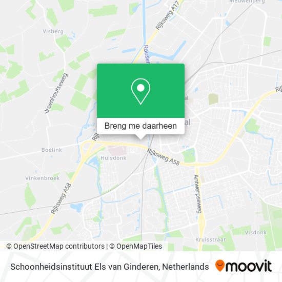Schoonheidsinstituut Els van Ginderen kaart