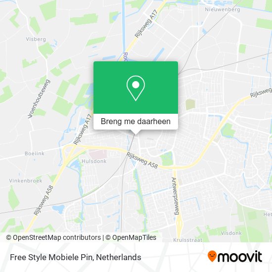 Free Style Mobiele Pin kaart