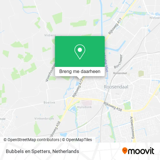 Bubbels en Spetters kaart