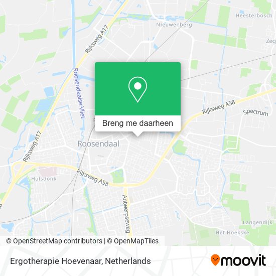 Ergotherapie Hoevenaar kaart