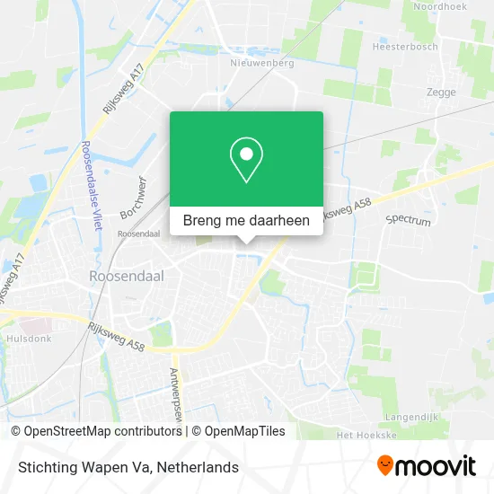 Stichting Wapen Va kaart